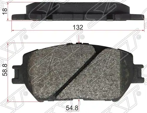 Тормозные колодки дисковые SAT ST-04465-33240