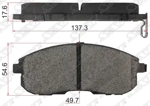 Тормозные колодки дисковые SAT ST-D1060-JN00A