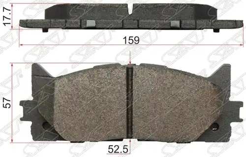 Тормозные колодки дисковые SAT ST-04465-33450