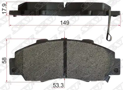 Тормозные колодки дисковые SAT ST-45022-S87-A01