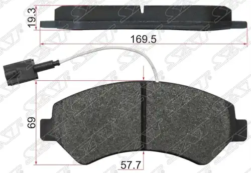 Тормозные колодки дисковые SAT ST-425375