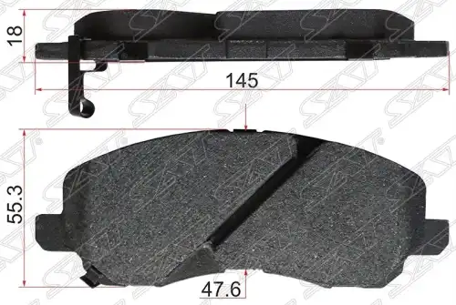 Тормозные колодки дисковые SAT ST-4605A261