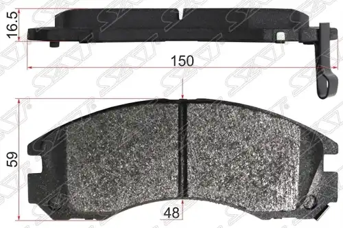 Тормозные колодки дисковые SAT ST-4605A717