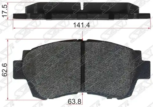 Тормозные колодки дисковые SAT ST-04465-30080