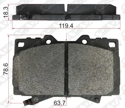 Тормозные колодки дисковые SAT ST-04465-60120