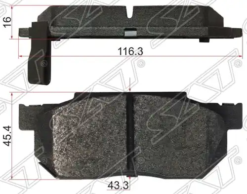 Тормозные колодки дисковые SAT ST-45022-SAA-000