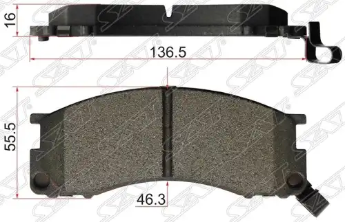 Тормозные колодки дисковые SAT ST-04491-28280