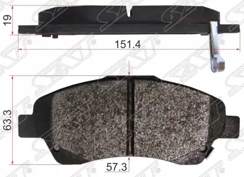 Тормозные колодки дисковые SAT ST-04465-05170