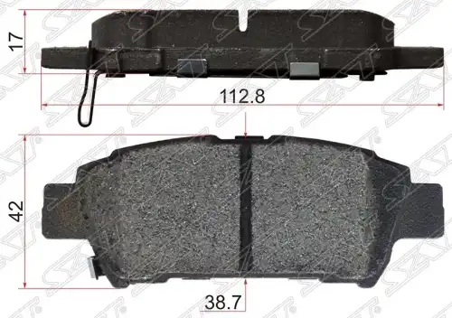 Тормозные колодки дисковые SAT ST-04466-44010