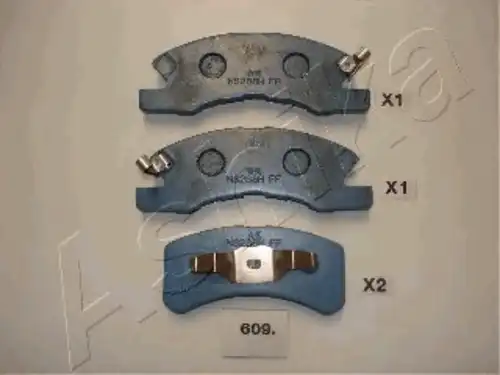 КОМПЛЕКТ КОЛОДОК ДИСКОВЫХ 50-06-609 ASHIKA