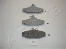 Тормозные колодки дисковые ASHIKA 51-09-997