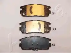 Тормозные колодки дисковые ASHIKA 51-0W-W04