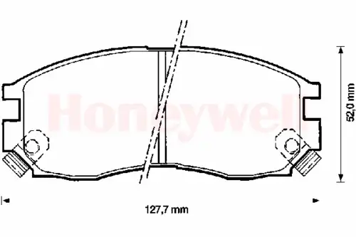 колодки дисковые торм. перед. Mits 572381S STOP