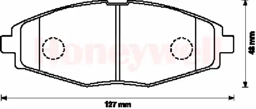колодки дисковые торм. перед. Daew 572402S STOP