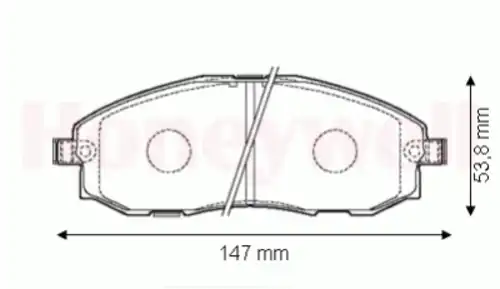 Тормозные колодки дисковые BENDIX 572442B