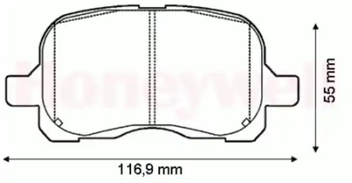 Тормозные колодки дисковые BENDIX 572468B