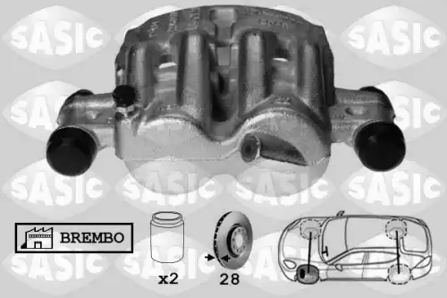 Суппорт тормозной SASIC 6500062