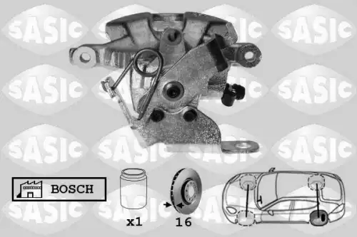 Суппорт тормозной SASIC 6506098