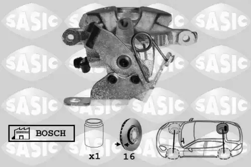 Суппорт тормозной SASIC 6506099