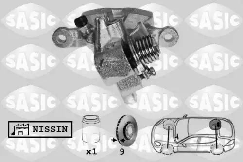 Суппорт тормозной SASIC 6506201