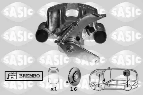 Суппорт тормозной SASIC 6506039