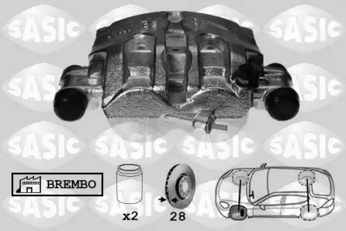 Суппорт тормозной SASIC 6506172