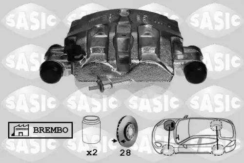 Суппорт тормозной SASIC 6506173
