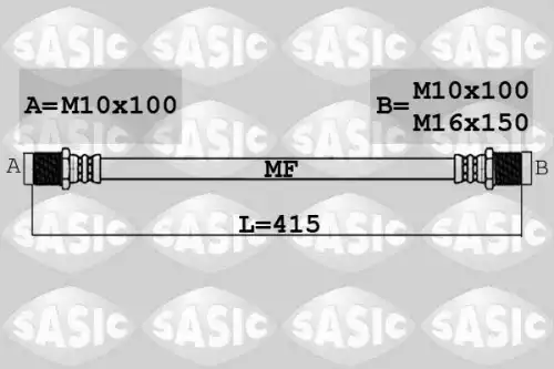 шланг тормозной IVEC 6606234 SASIC