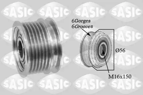 шкив генератора MB 1676024 SASIC