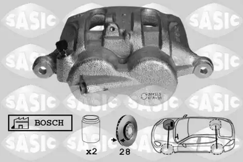 Суппорт тормозной SASIC 6506163