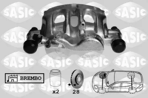Суппорт тормозной SASIC 6506169
