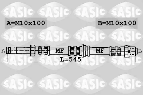 шланг тормозной задн. MB 6606163 SASIC