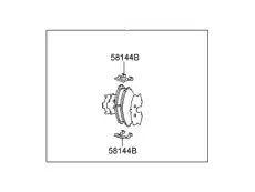Тормозные колодки дисковые HYUNDAI / KIA 581012EA21