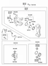 Тормозные колодки дисковые HYUNDAI / KIA 581012EA21