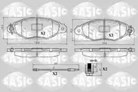 Тормозные колодки дисковые SASIC 6214012