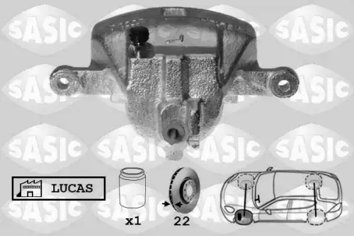 Суппорт тормозной SASIC 6506144