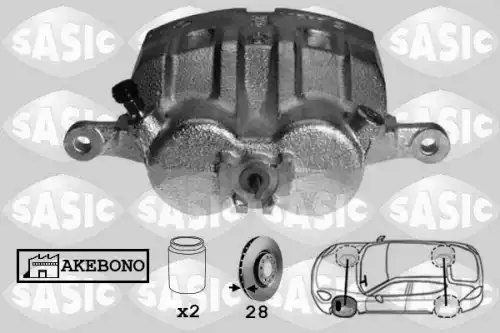 Суппорт тормозной SASIC 6506150