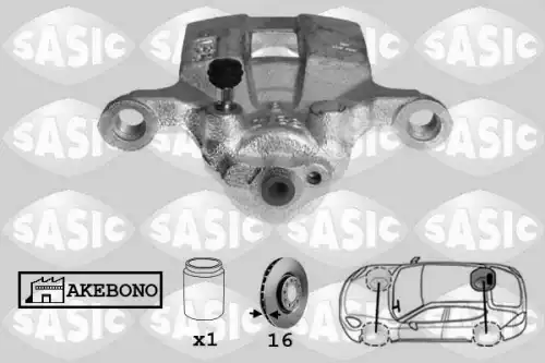 Суппорт тормозной SASIC 6506153