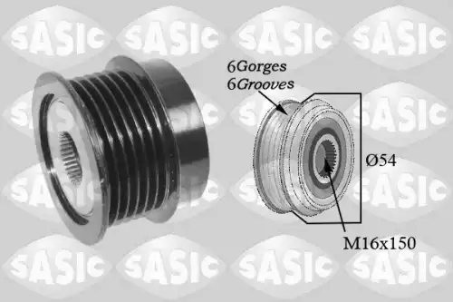 шкив генератора Opel 1676030 SASIC