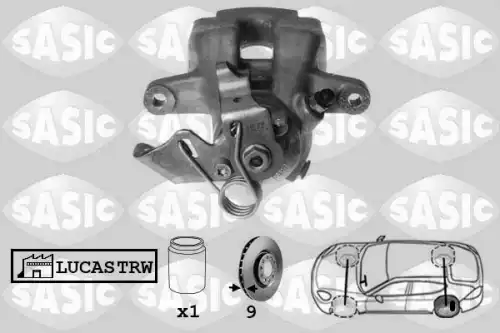 Суппорт тормозной SASIC 6500052