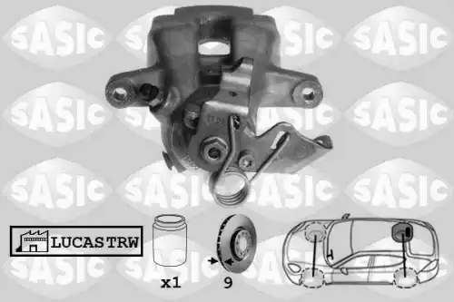 Суппорт тормозной SASIC 6500053