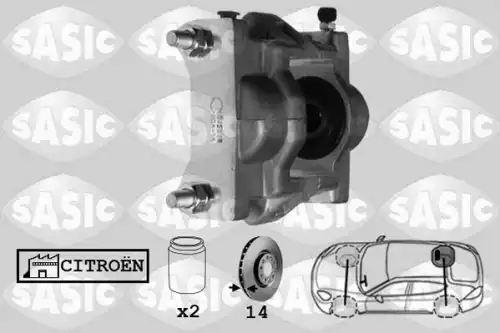 Суппорт тормозной SASIC 6500073