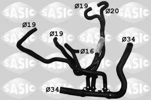 Шланг радиатора 3404111 SASIC