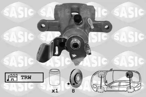 Суппорт тормозной SASIC 6504037