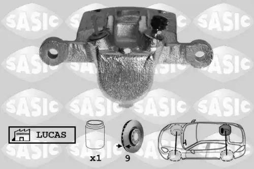 Суппорт тормозной SASIC 6506155