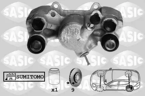 Суппорт тормозной SASIC 6506204