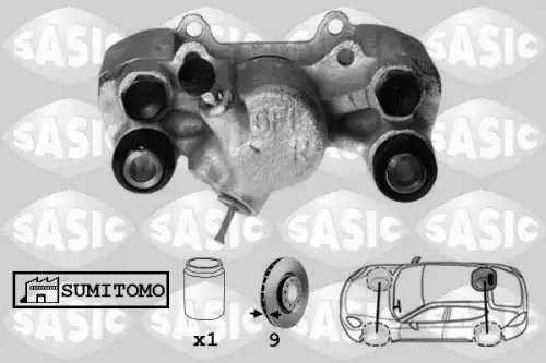 Суппорт тормозной SASIC 6506205