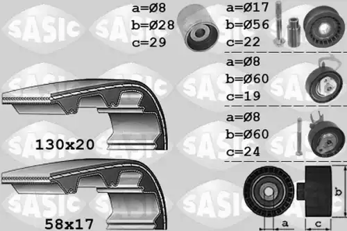 ремень ГРМ VW 1756051 SASIC