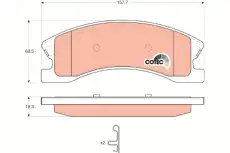 Тормозные колодки дисковые TRW GDB4133