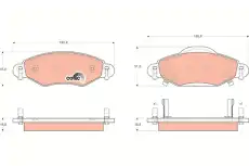 Тормозные колодки дисковые TRW GDB3324